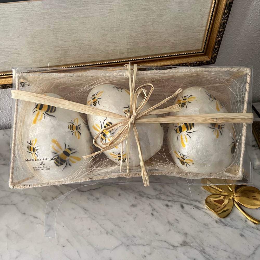 Mackenzie Childs queen bee egg decor
